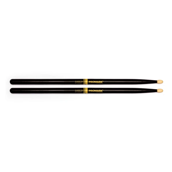 Promark TX5BW-AG ActiveGrip 5B Wood Tip Baget | Isıya Duyarlı Grip - Kaydırmaz - Amerikan Hickory Ağacı ürün görseli 1