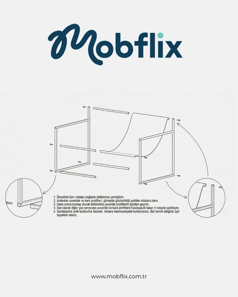 Mobflix Terra Metal Koltuk - Resim 4