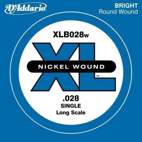 Daddario XLB028W Bas Gitar Tek Tel | 0.028 İnç - XL Nickel Wound ürün görseli 1