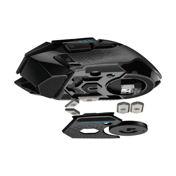 Logitech G502 X Lightspeed Hero 25K Sensörlü Oyuncu Kablosuz Mouse Siyah - Resim 8
