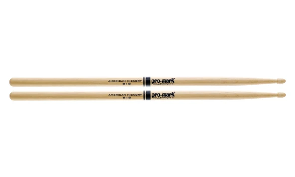 Promark TX818W 818 Hickory Wood Tip Baget | Amerikan Hickory Ağacı - Ahşap Uç - Mükemmel Denge ürün görseli 1