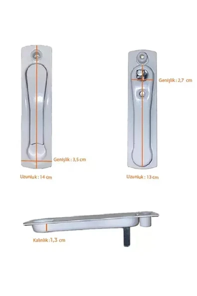 Pvc Kapı Pencere Sürgülü Gizli Kol - Resim 3