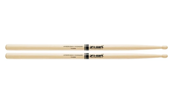 Promark TX2BW 2B Hickory Wood Tip Baget | Amerikan Hickory Ağacı - Heavy Rock - Ahşap Uç ürün görseli 1