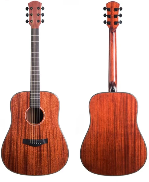 Picaldi AFM448 Mahogany Pro Akustik Gitar | Masif Maun Kapak ile Sıcak ve Dolgun Tonlar Profesyonel Seri Güçlü Projeksiyon ürün görseli 1