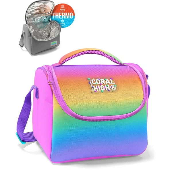 Coral High Kids Renk Geçişli Thermo Beslenme Çantası 5 Litre Isı Koruma Özelliği 12786 ürün görseli 1