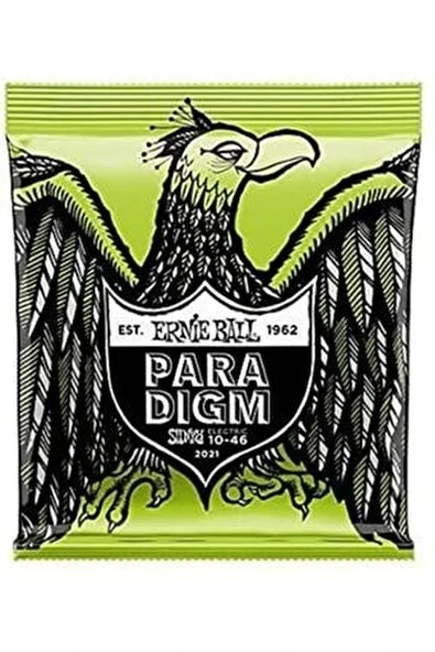 Ernie Ball P02021 Elektro Gitar Tel Seti - Paradigm Regular Slinky (üst Segment - Kırılmaz Seri) | Plazma Takviyeli Çelik Çekirdek, Maksimum Dayanıklılık Ve Paslanma Direnci | Ölçü: .010 - .046 (6'lı ürün görseli 1