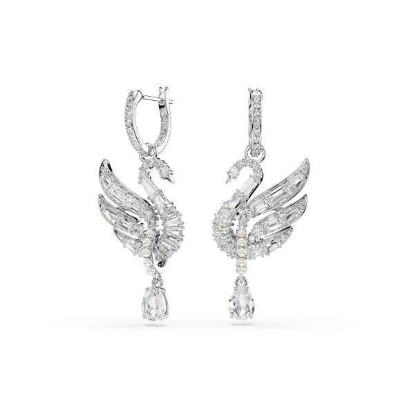 5723388 Swarovski Küpe Swan:Pe Whı/Rhs ürün görseli 1