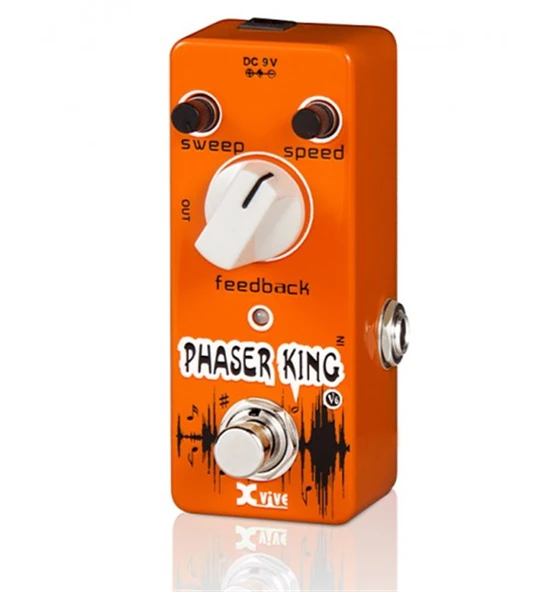 Xvive V6 Phaser King Gitar Efekt Pedalı | Gerçek Analog Ton Kalitesi, Kompakt Metal Şasi, True Bypass Özelliği ürün görseli 1