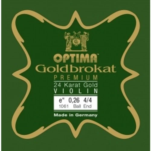 Optima 631745 Goldbrokat Premium 24 Ayar Altın Keman Mi Teli | Gerçek Altın Kaplama ile Kararmaya Dayanıklı Yapı ve Sıcak Solist Tonları ürün görseli 1