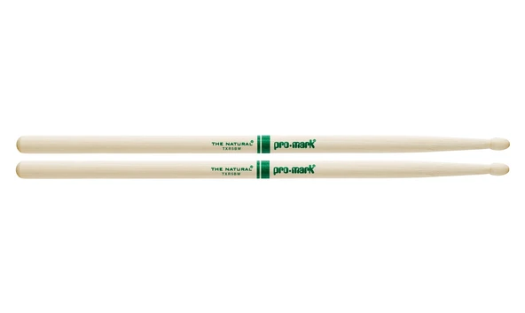 Promark TXR5BW The Natural 5B Wood Tip Baget (Cilasız) | Amerikan Hickory Ağacı - Doğal His - Ahşap Uç ürün görseli 1