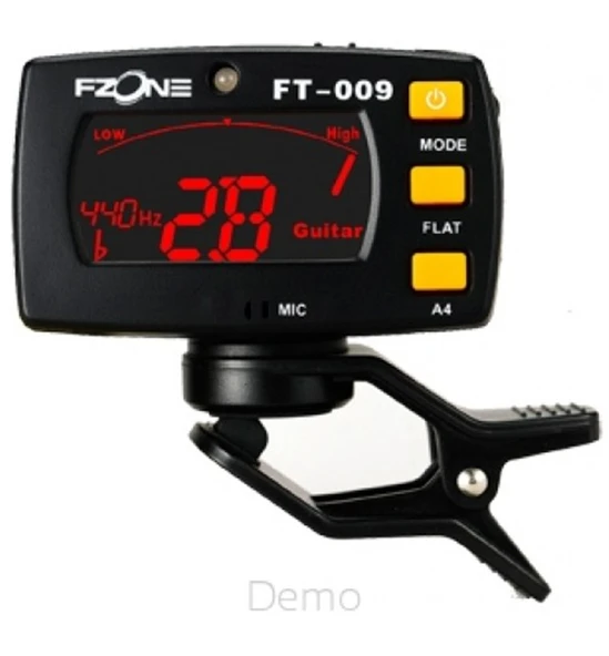 Fzone FT009 Klipsli Gitar Akort Cihazı | Kompakt ve Hafif Tasarım 360 Derece Dönebilen Ekran ve Yüksek Hassasiyet ürün görseli 1