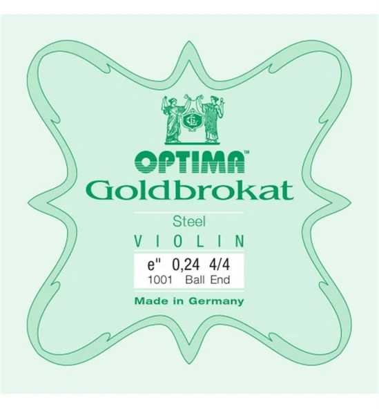 Optima 631525 Goldbrokat Keman Mi (E) Teli (0.26mm) | Efsanevi Goldbrokat Kalitesi Kristal Parlaklığında Tizler ve Hızlı Tepki Veren Yapı ürün görseli 1