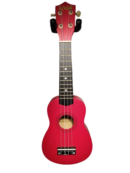 Eva XU21-11RED Soprano Kırmızı Ukulele (21") | Canlı Kırmızı Renk Hafif Gövde Yapısı ve Çocuklar İçin İdeal Klavye Genişliği ürün görseli 1