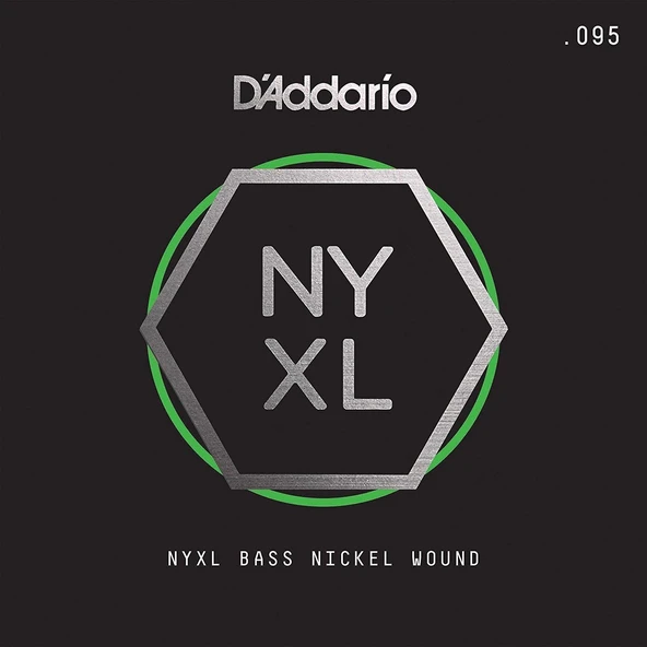 D'Addario NYXLB095 NYXL Serisi Bas Gitar Tek Teli - .095 (Profesyonel) | Dengeli Gerilim, Modern Bas Tonları İçin Optimize Edilmiş Manyetik Tepki ve Üstün Mukavemet ürün görseli 1