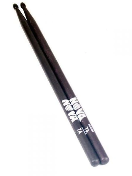 Vic Firth N7AB Nova 7A Black Baget | Ekonomik Seri - Siyah Kaplama - Ahşap Uç ürün görseli 1