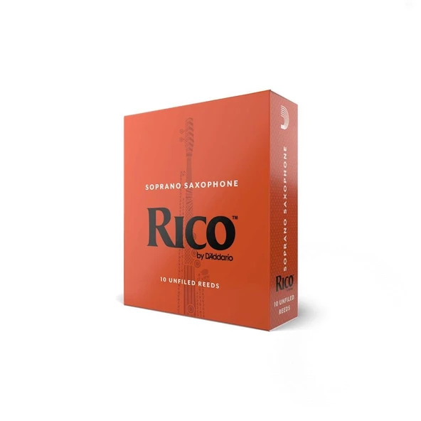 Rico RIA1030 Orange Box Soprano Saksafon Kamışı No: 3.0 (Orta Seviye/Eğitim) - 10'lu Paket | Standart Kesim, Kolay Çalım ve Ekonomik Tercih ürün görseli 1