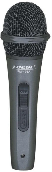 Fugue FM-198A Dinamik Mikrofon (Siyah Başlıklı - Kablolu - Tek Yönlü) ürün görseli 1