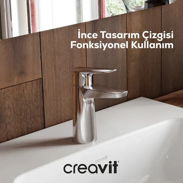 Creavit Bevel Krom Lavabo Bataryası BV1500 ürün görseli 1