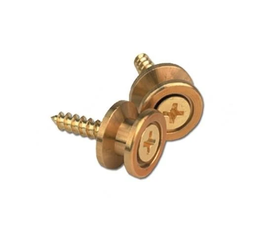 Planet Waves PWEP102 Yuvarlak Gitar Askı Pimi - Çiftli Set Siyah (Aksesuar) | Klasik Yuvarlak Tasarım, Genişletilmiş Kenar Koruması, Sağlam Metal Yapı ve Siyah Kaplama ürün görseli 1