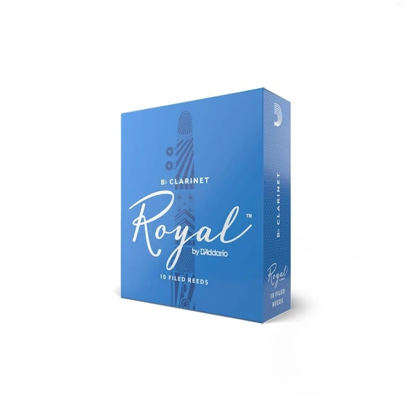 Rico RCB1015 Royal Bb Klarnet Kamışı No: 1.5 (Başlangıç/Eğitim) - 10'lu Paket | Fransız Kesim (Filed), Esnek Tepki ve Hızlı Ses Üretimi ürün görseli 1