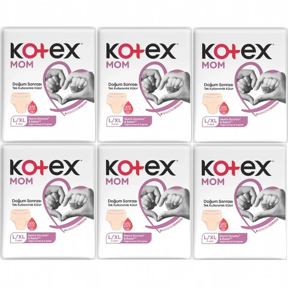 Kotex MOM Doğum Sonrası Emici Külot L/XL 48 Adet ürün görseli 1
