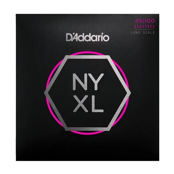 Daddario NYXL45100 Bas Gitar Tel Seti | NYXL Nickel Wound, .045-.100 ürün görseli 1