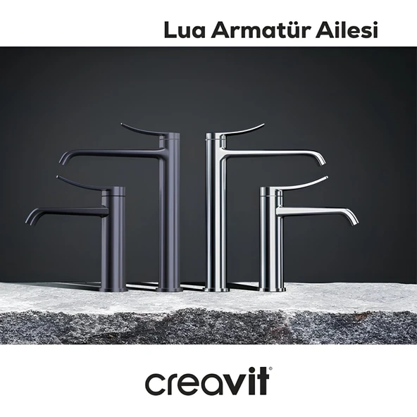 Creavit Lua Metalik Gri Banyo Bataryası LU2500GR - Resim 6