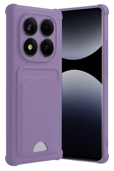 Newface Xiaomi Redmi Note 14 Pro 4G Kelvin Kartvizitli Silikon - Lila ürün görseli 1