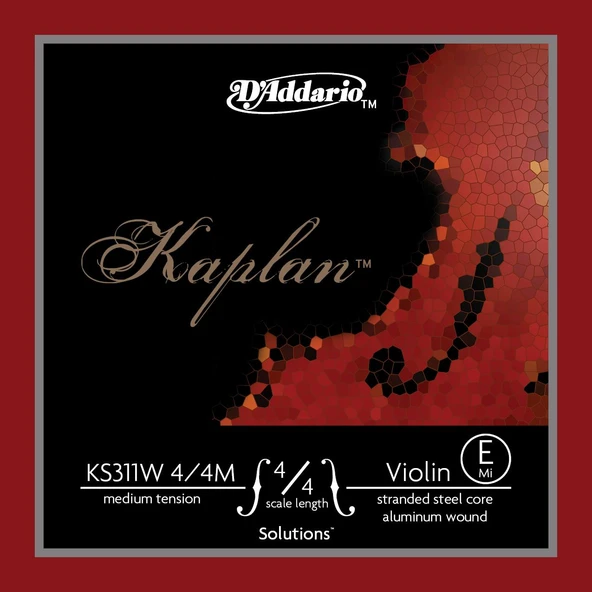 Daddario KS311W Keman Tek Tel | Kaplan, (SOL-G), Silver Wound ürün görseli 1