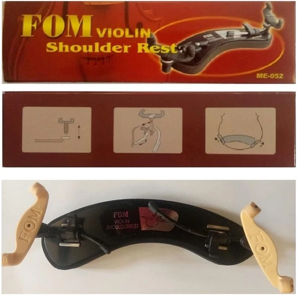 Cremonia FOM1 1/2 ve 1/4 Keman Omuz Yastığı (Aksesuar) | Ergonomik Kavisli Tasarım, Yumuşak Sünger Destekli Konforlu Yapı ve Ayarlanabilir Ayaklar ürün görseli 1