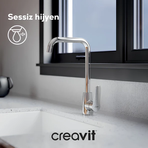 Creavit Bevel Krom Eviye Bataryası BV8500 ürün görseli 1