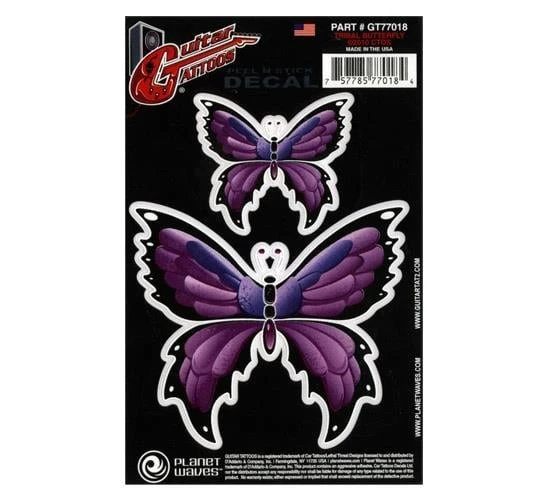 Planet Waves GT77018 Gitar Tattoo Tribal Butterfly Sticker | Kolay Uygulanır - İz Bırakmaz - Şık Tasarım ürün görseli 1