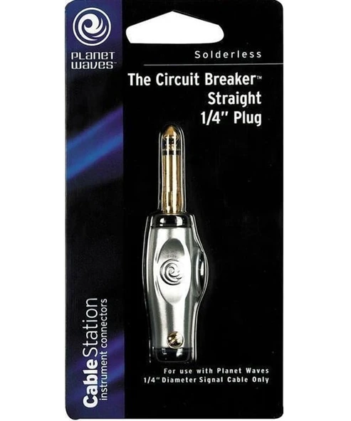 Planet Waves PWAGP1 Pw Switch Li Düz Jack 14 Gold | Altın Kaplama - Saf Sinyal - Esnek ürün görseli 1