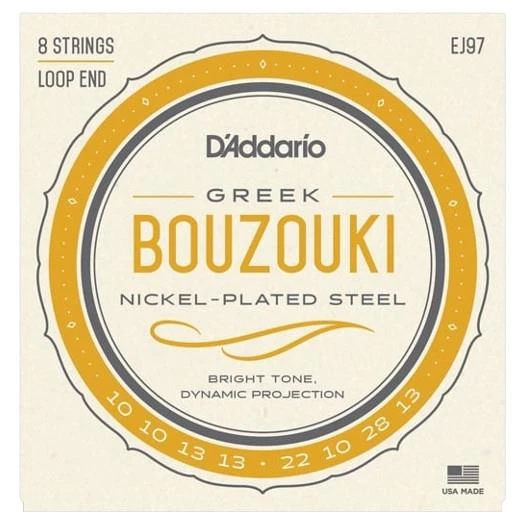 D'Addario EJ97 EJ Serisi Buzuki Tel Seti (Nickel Wound) ürün görseli 1