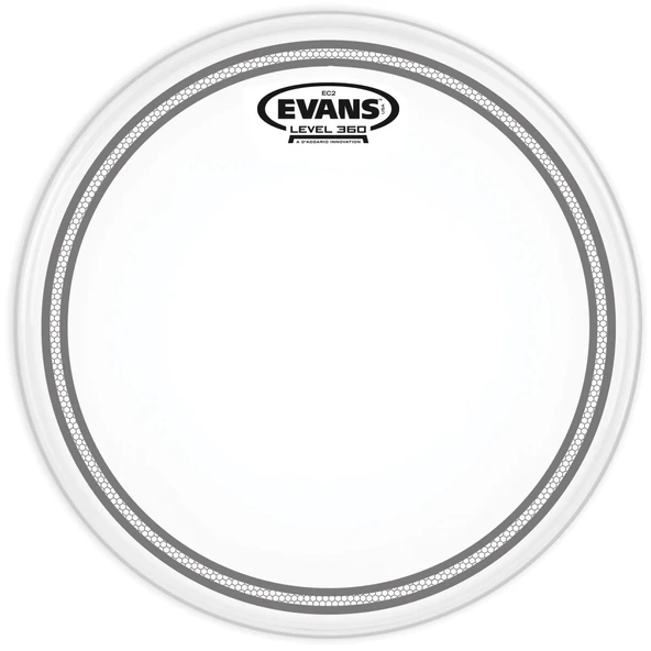 Evans B10EC2S EC2S Frosted 10 İnç Tom ve Trampet Derisi (Profesyonel) | SST Ses Şekillendirme Teknolojisi, Çift Katmanlı ve Dahili Kontrol Halkası ürün görseli 1