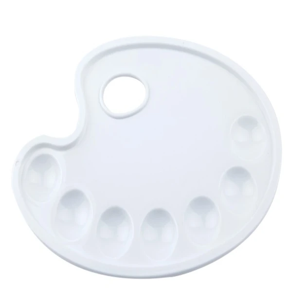 Ergonomik Tasarımlı Plastik Boya Paleti Çok Bölmeli Ressam Paleti ürün görseli 1