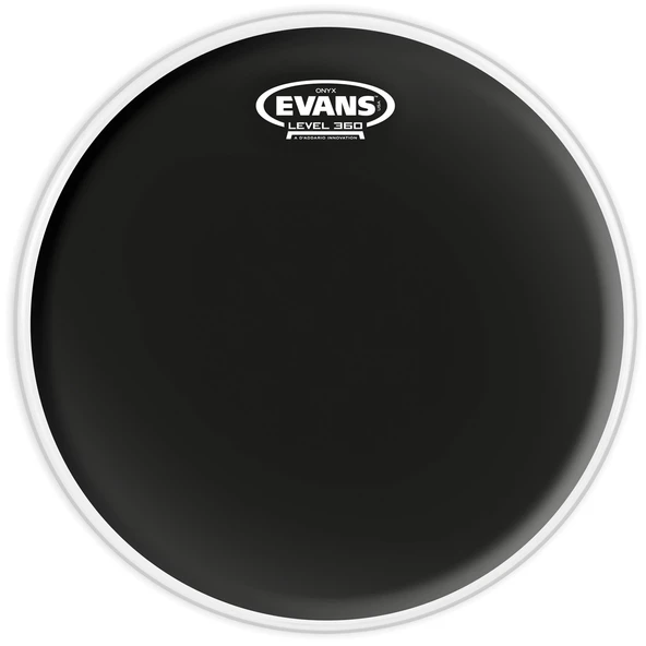Evans B08ONX2 Onyx Coated 8 İnç Tom Derisi (Profesyonel) | Çift Katmanlı 15 Mil Yapı, Karanlık Ton Karakteri ve Yüksek Volüm Performansı ürün görseli 1