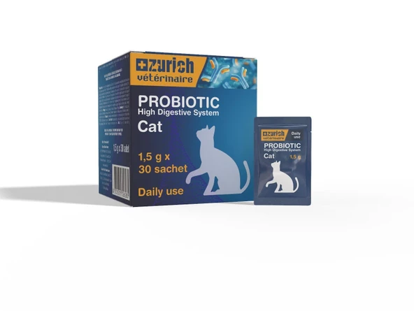 Zurich Veterinaire Kedi Probiotic Saşe 1,5 gr 30 Adet ürün görseli 1