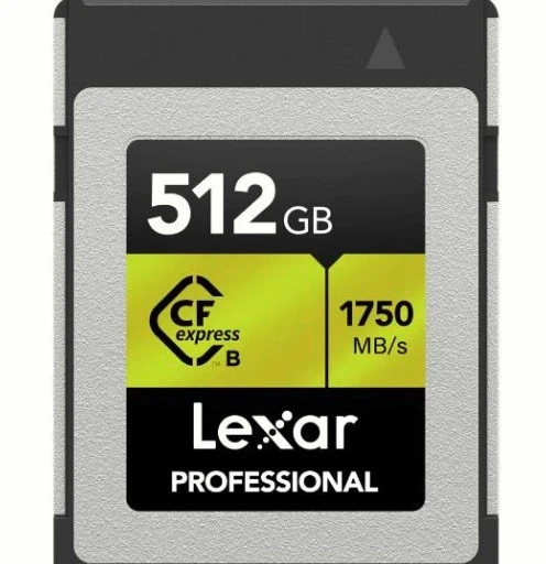 Lexar 512GB Professional CFexpress Type B Hafıza Kartı Gold Seri ürün görseli 1