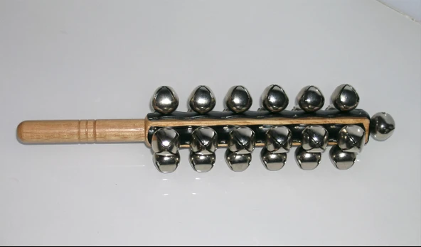 Maxtone BH25B 25 Zilli El Çanı Perküsyon (Başlangıç/Orta Seviye) | Ahşap Saplı Konforlu Tutuş, Parlak Çınlama Sesi ve Dayanıklı Metal Zil Yapısı ürün görseli 1