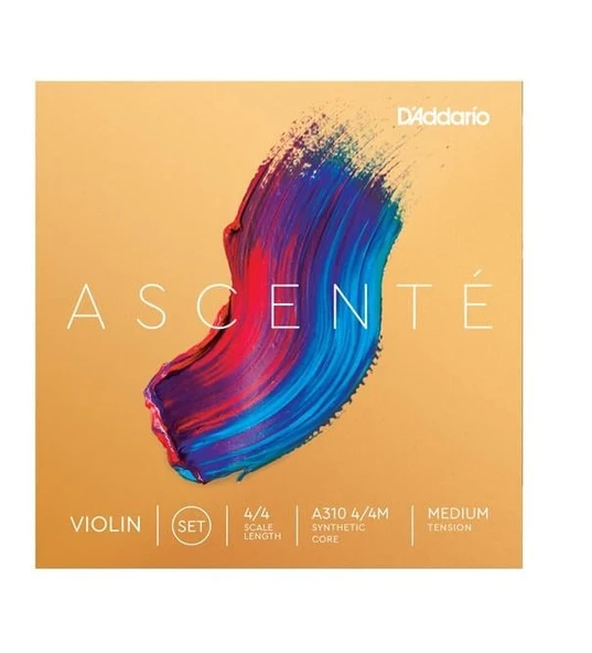D'Addario A310 4/4M Ascente Keman Tel Seti (4/4) | Sofistike Ses Kalitesi Uzun Ömürlü Sentetik Yapı ve Profesyonel Seviyeye Geçiş Uyumu ürün görseli 1