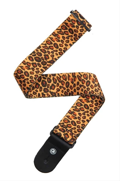 Planet Waves 50H08 Gitar Askısı Leopard (5 cm) | Vahşi Tasarım - Yumuşak Doku - Güvenli ürün görseli 1