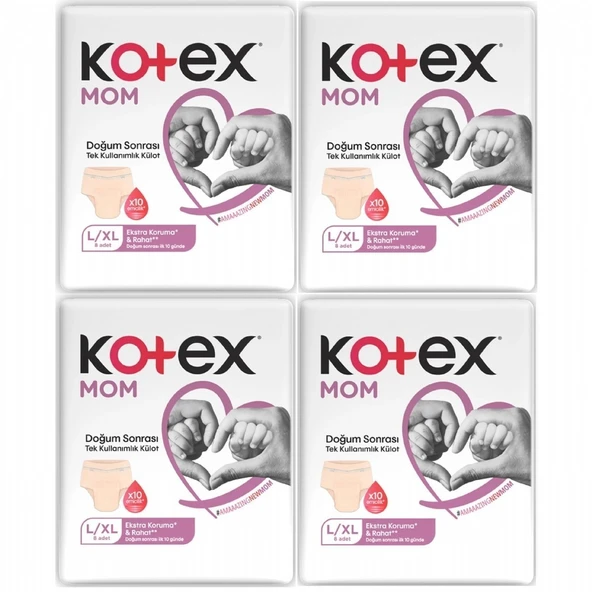 Kotex MOM Doğum Sonrası Emici Külot L/XL 32 Adet ürün görseli 1