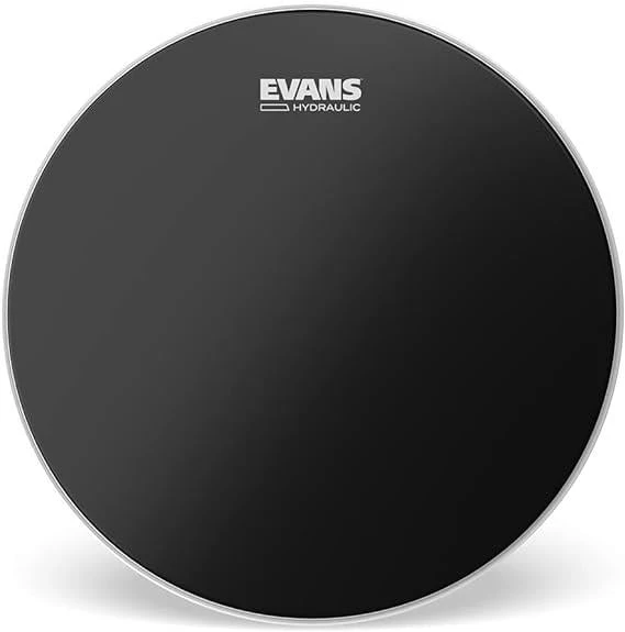 Evans B13HBG Hydraulic Black 13 İnç Yağlı Trampet Derisi - Siyah (Profesyonel) | Mat Siyah Görünüm, Yağ Aralıklı Çift Katman ve Maksimum Susturma Özelliği ürün görseli 1