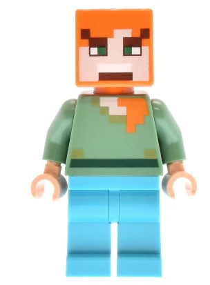 Lego Minifigür Minecraft Alex min197 ürün görseli 1