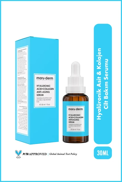 Maru.Derm Hyalüronik Asit & Kolajen Cilt Bakım Serumu 30 ML ürün görseli 1