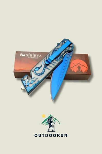 Mavi Akrep Kabartmalı Çakı - 22,5 cm - Resim 3