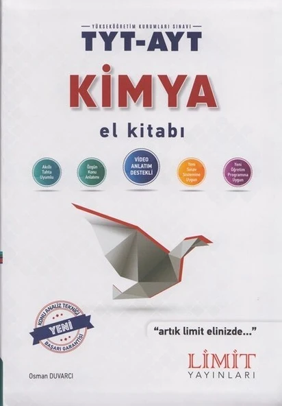 TYT AYT Kimya El Kitabı Limit Yayınları ürün görseli 1