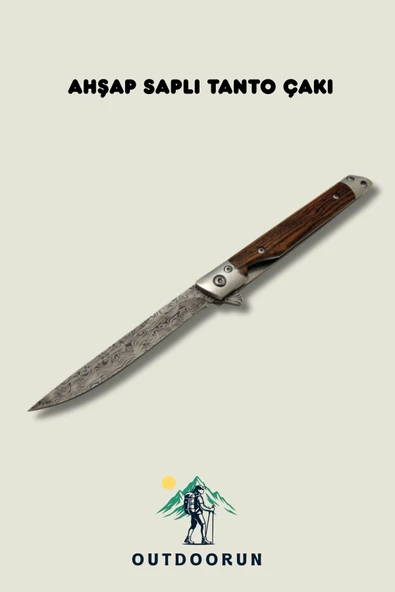 Ahşap Saplı Tanto Çakı Dms - 21,5 cm ürün görseli 1