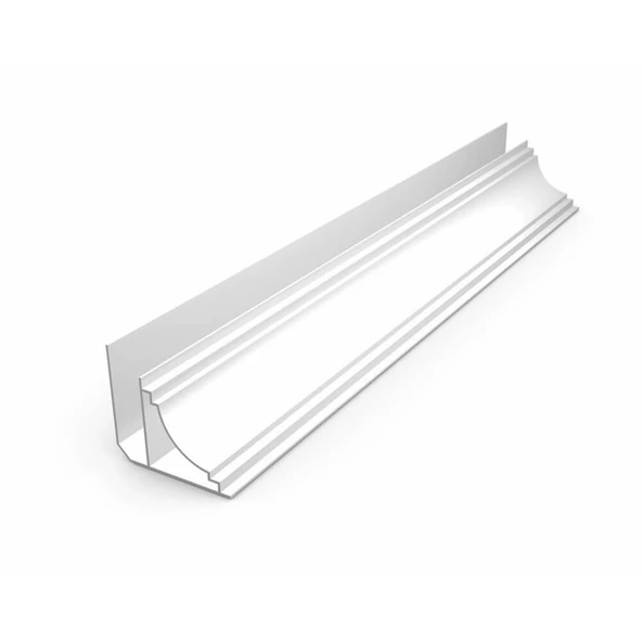 SerMimar PVC Plastik Lambiri Aksesuarı Sarı Süslü Köşe Profili 1,5m x 2 adet ürün görseli 1